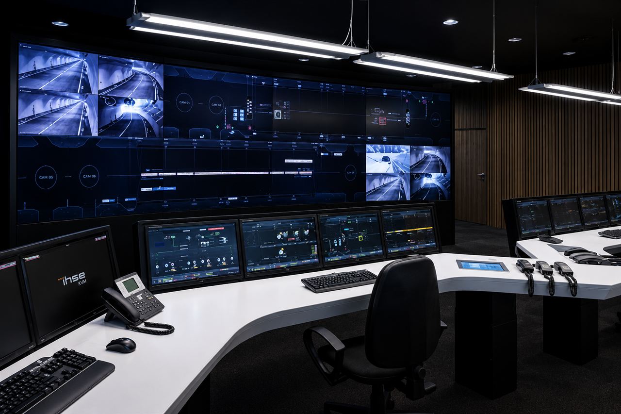 3D architectural visualization of an interior space